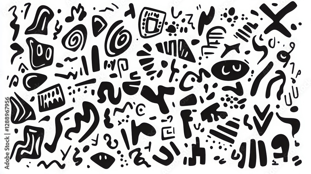 Random chaotic pen doodle strokes. Hand-drawn abstract scribbles with grunge texture. Messy scrawl illustration, isolated doodle art. EPS8. Random chaotic pen doodle strokes. Hand-drawn abstract scribbles with grunge texture. Messy scrawl illustration, isolated doodle art. EPS8.