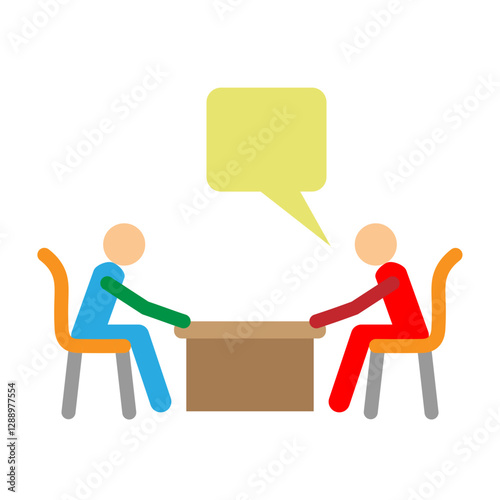 Conversation Starters Vector Flat Icon Design