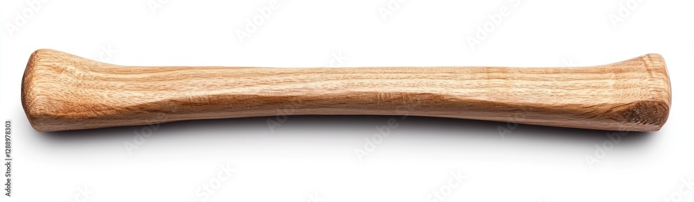 Wooden Axe Handle Isolated on White Wooden Axe Handle Isolated on White