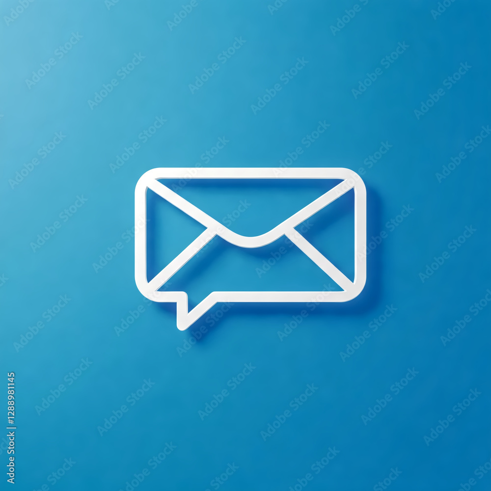 Email Icon: A clean and modern representation of an email icon. A perfect blend of simplicity, this image evokes instant recognition and is ideal for conveying messages about digital communication. Email Icon: A clean and modern representation of an email icon. A perfect blend of simplicity, this image evokes instant recognition and is ideal for conveying messages about digital communication.