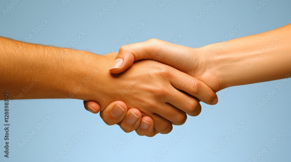 Close Up of Two Hands Engaging in a Friendly Handshake Close Up of Two Hands Engaging in a Friendly Handshake