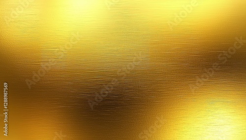 Golden shiny background. Brushed gold metallic texture with reflective surface. Luxurious texture perfect for designs, premium products or festive occasions. Abstract radiant design.