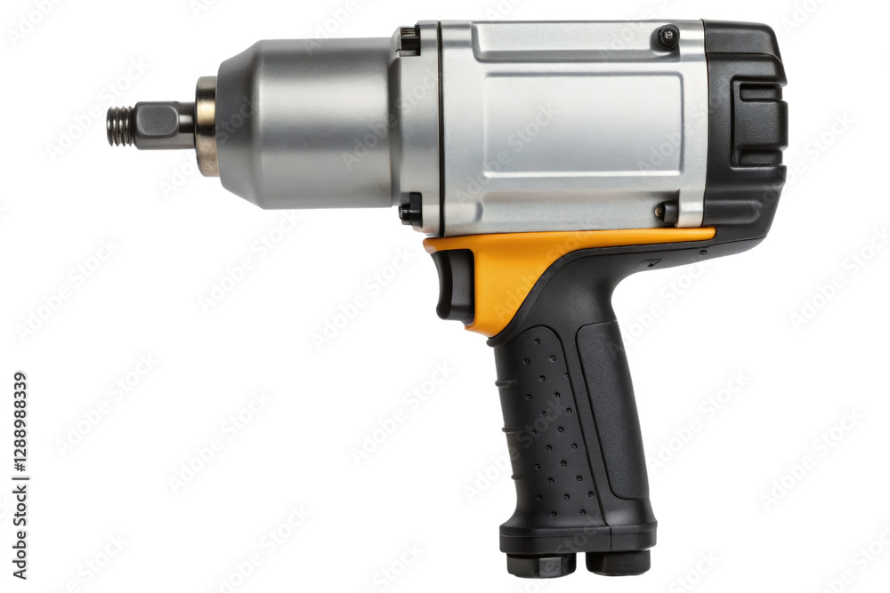 Powerful impact wrench for mechanics isolated with transparent background Powerful impact wrench for mechanics isolated with transparent background