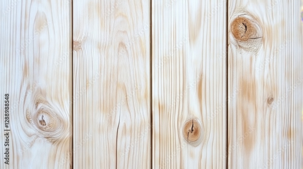 Fototapeta premium Light wooden texture with a knot and cracks