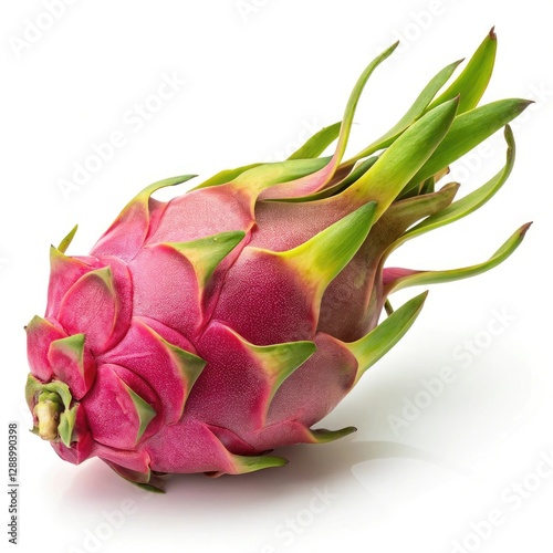 dragon fruit on white background