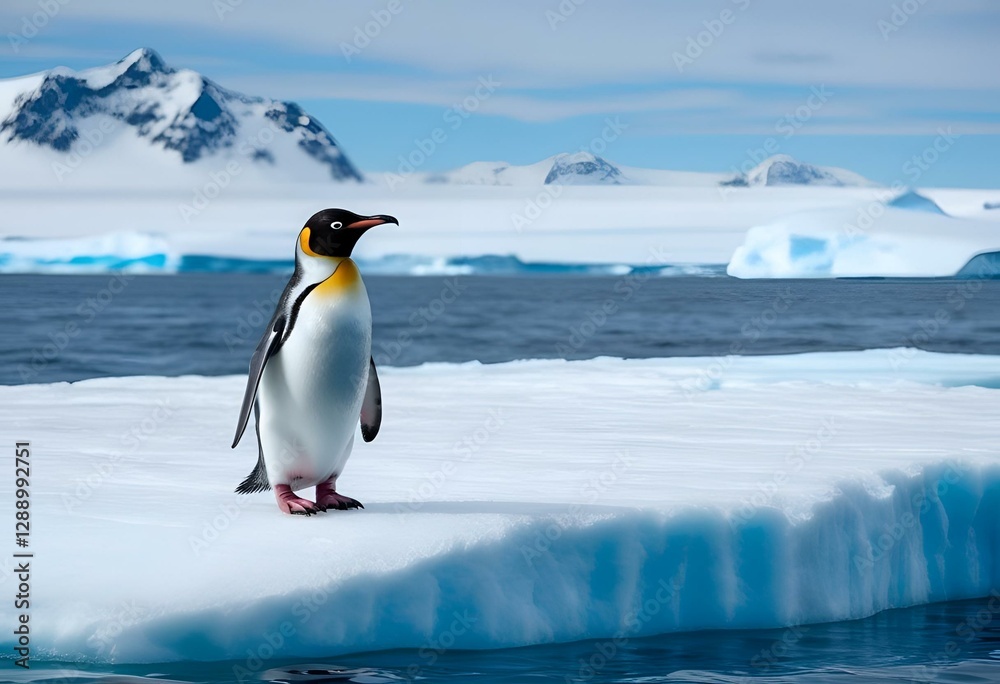 Obraz premium emperor penguin in antarctica