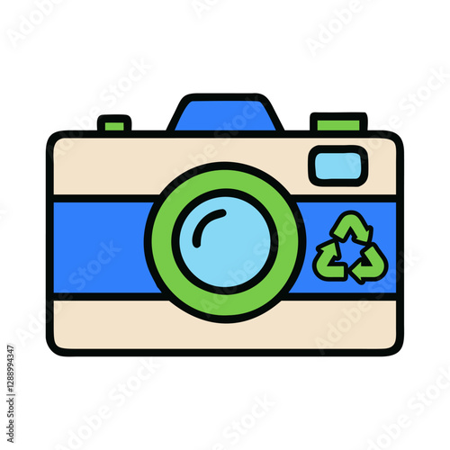 Sustainable Tourism Camera Icon