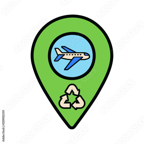 Sustainable Tourism Location Icon
