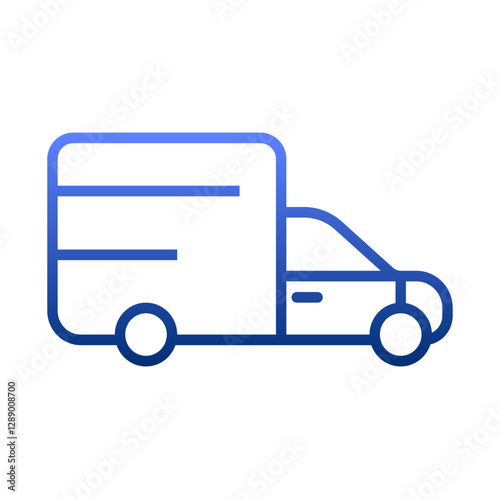 vector delivery van