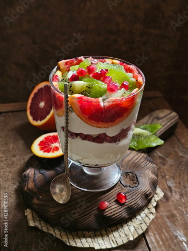 dessert with strawberry