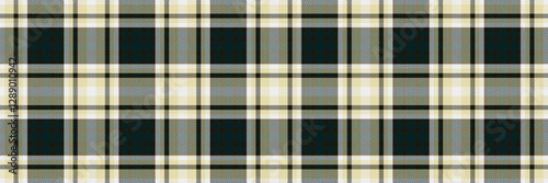 Trend plaid textile background, poncho tartan seamless fabric. Independence day vector pattern texture check in black and light colors.