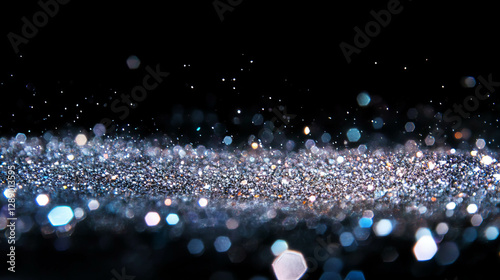 Wallpaper Mural Sparkling glitter in varied sizes creating a magical shimmering background Torontodigital.ca
