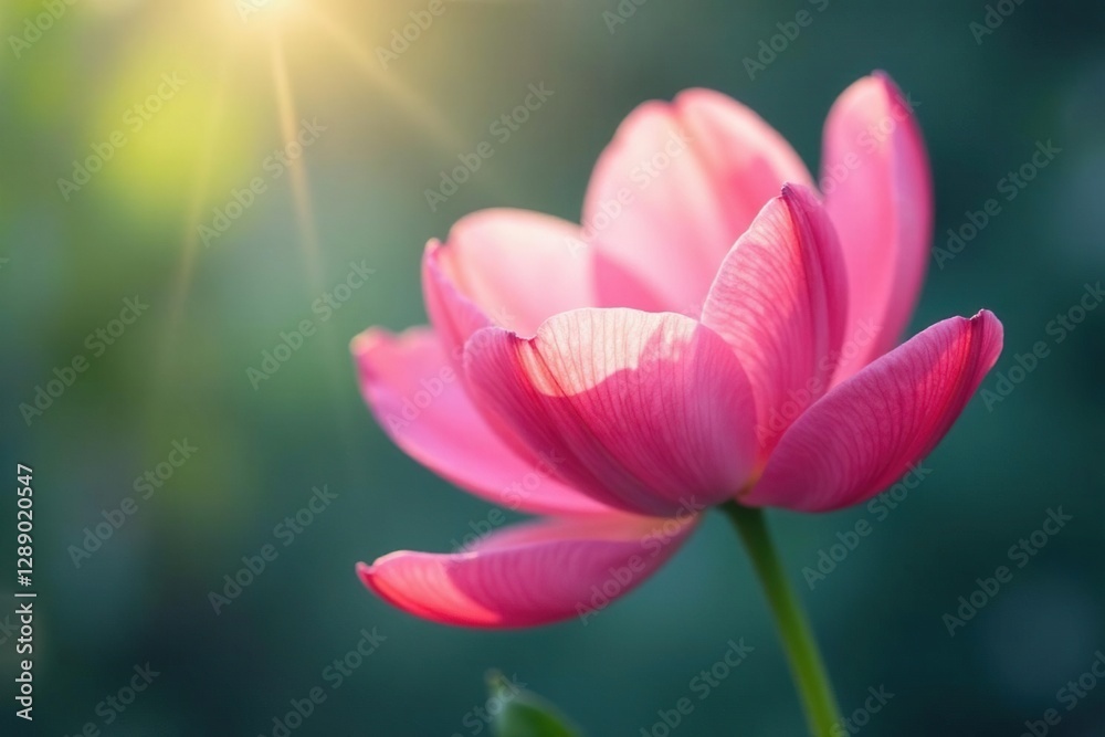 Fototapeta premium Gently swaying petals of a flower in the breeze, sway, petals