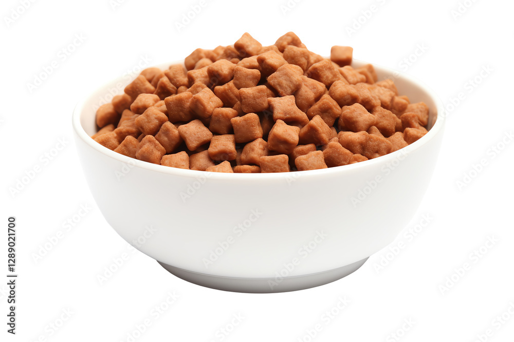 Isolated Dog Food in Bowl Isolated Dog Food in Bowl