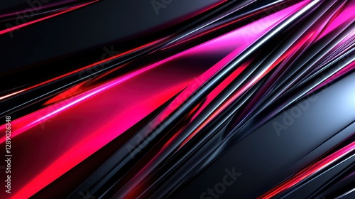 Abstract crimson and silver background with lines. Warm bokeh light.