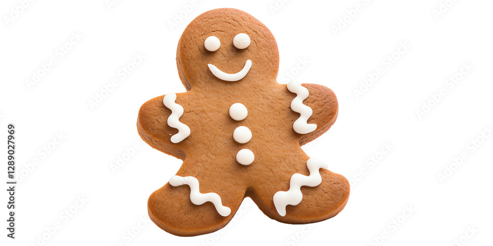 Isolated Gingerbread Man Cookie Isolated Gingerbread Man Cookie