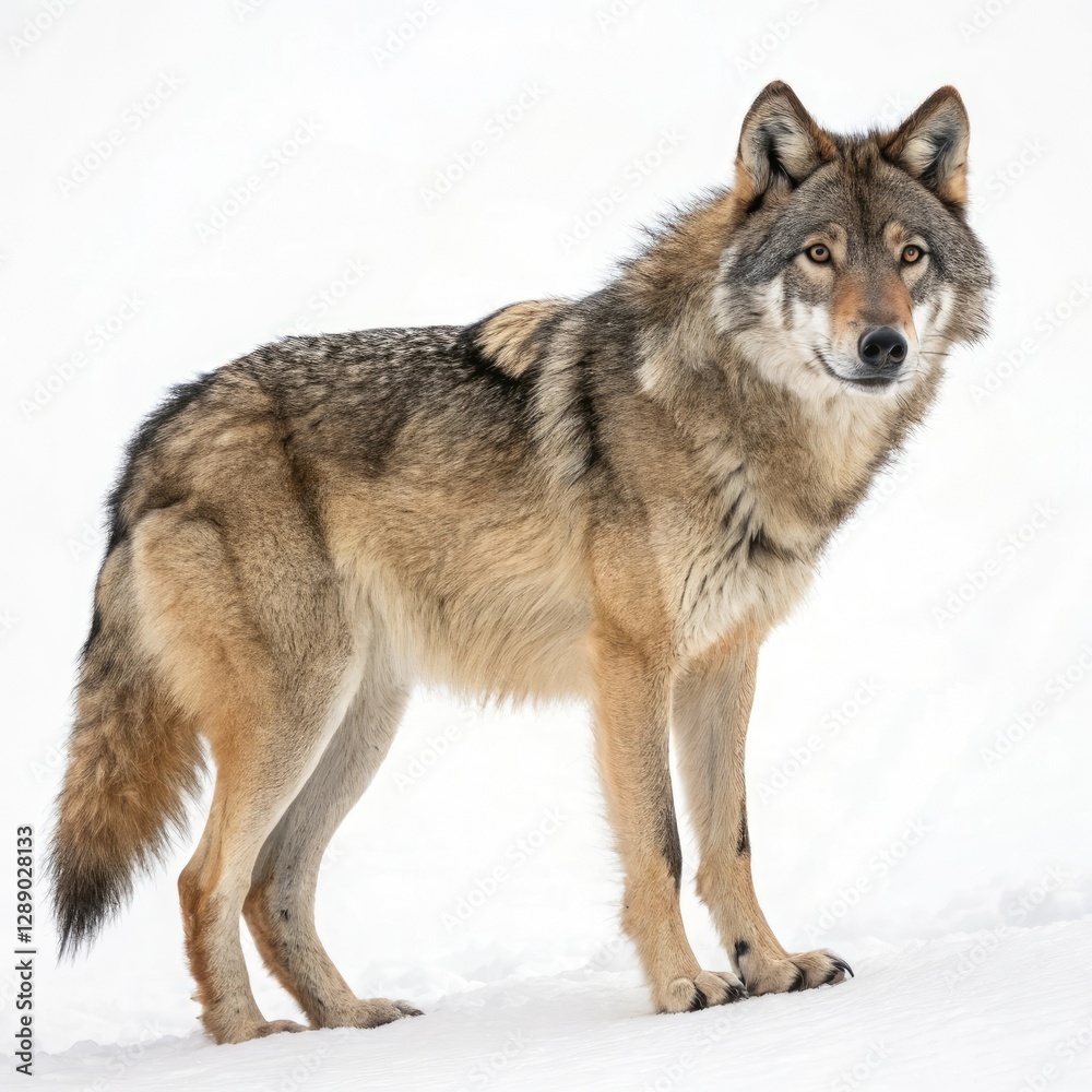 Fototapeta premium wolf in front of white background