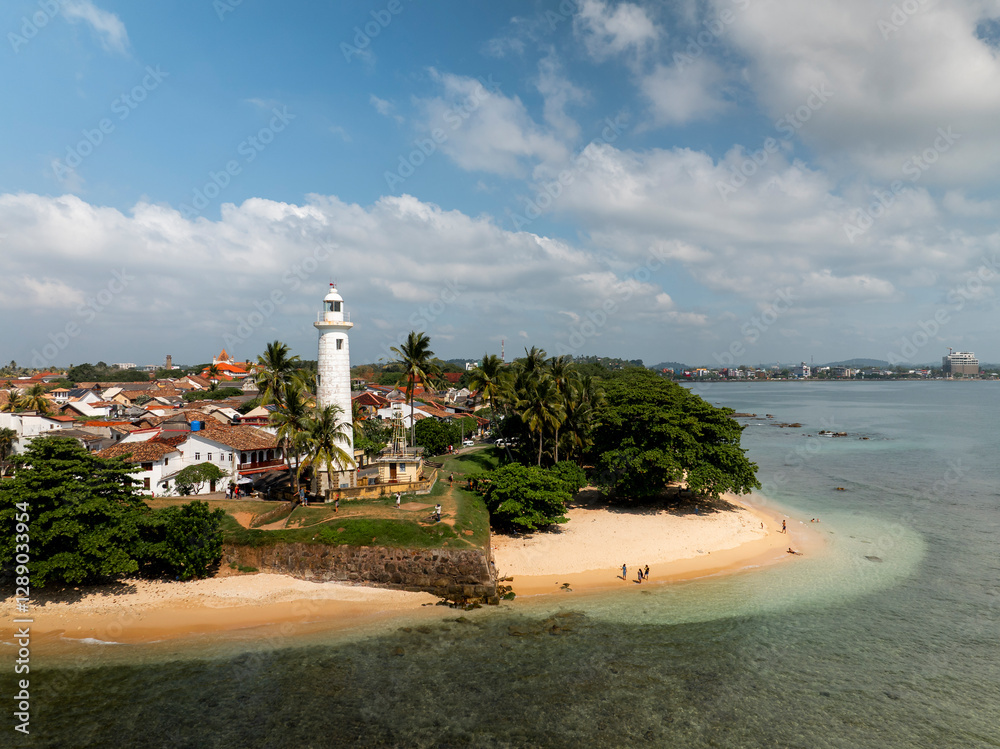 Aerial view of Galle Dutch Fort in Sri Lanka