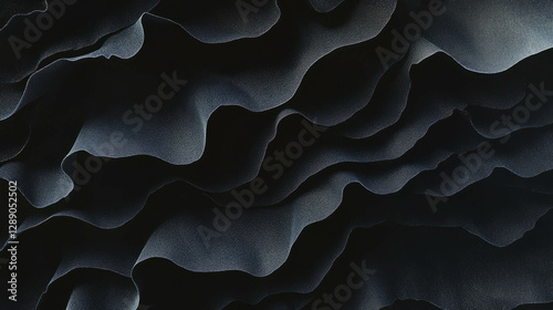 Abstract black layered rumble paper texture for creative overlay design