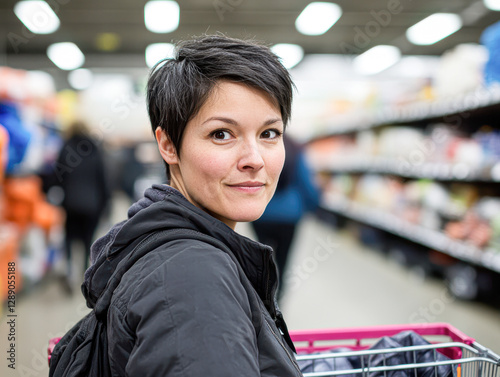 Everyday life in supermarkets candid views of grocery shopping experiences