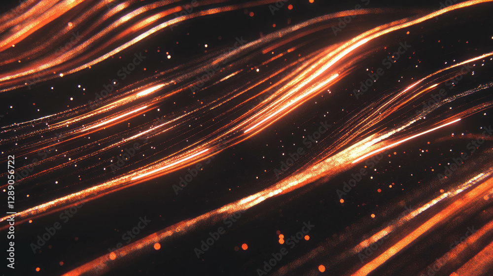 Naklejka premium Copper texture with linear patterns and sparkling highlights for abstract design