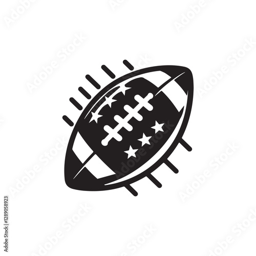 american football silhouette vector outline design