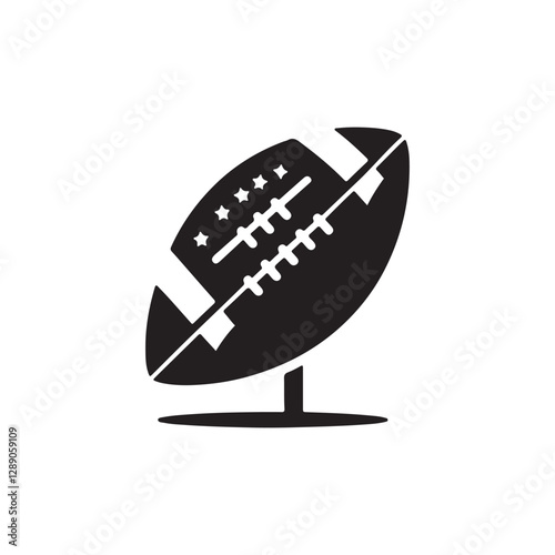 american football silhouette vector outline design