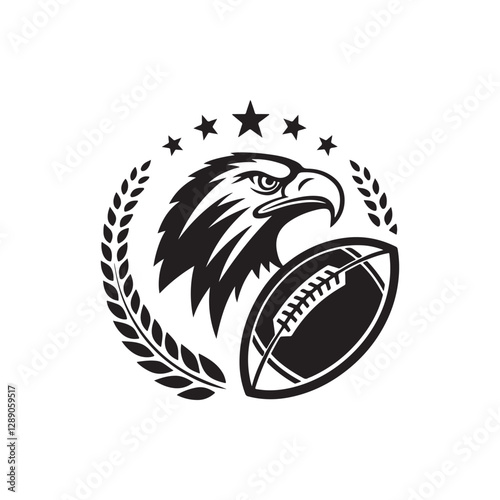american football silhouette vector outline design