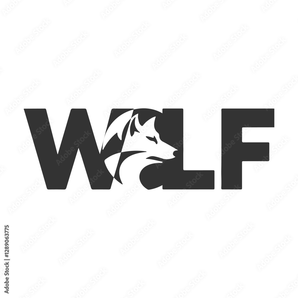 Fototapeta premium unique logo for the wolf