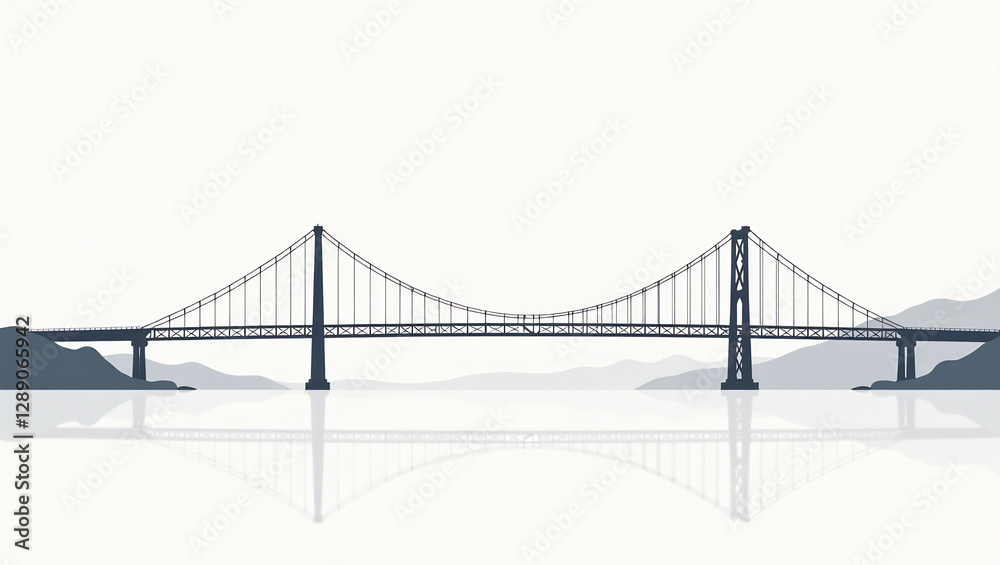 Obraz premium Mid-Hudson Bridge Suspension Towers