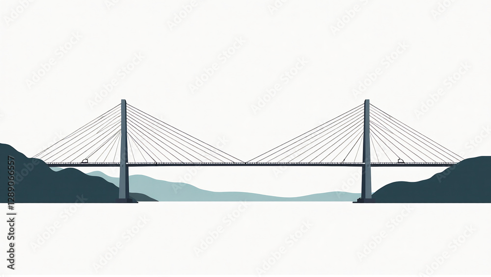 Obraz premium Kosciuszko Bridge Cable Stays