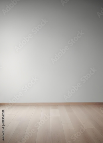 Wallpaper Mural Empty room. wall and floor background. Minimalist style room. Clean studio. simple interior. Minimal room. sunlight, wooden floor,white wall, beige wall. good for key up. Building and architecture Torontodigital.ca