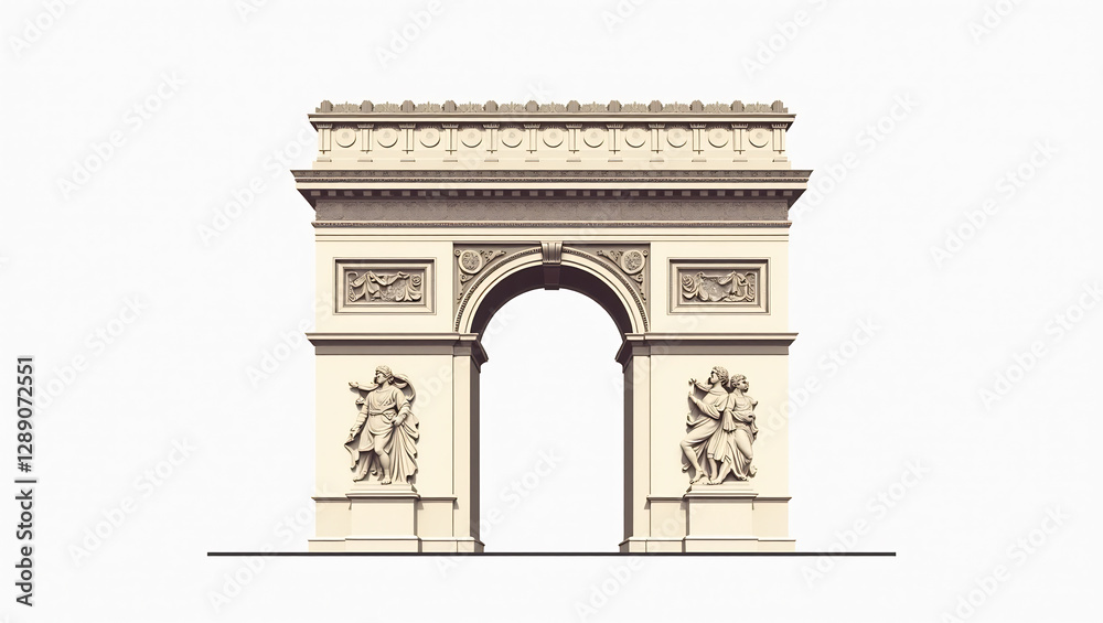 Fototapeta premium Arc de Triomphe Reliefs