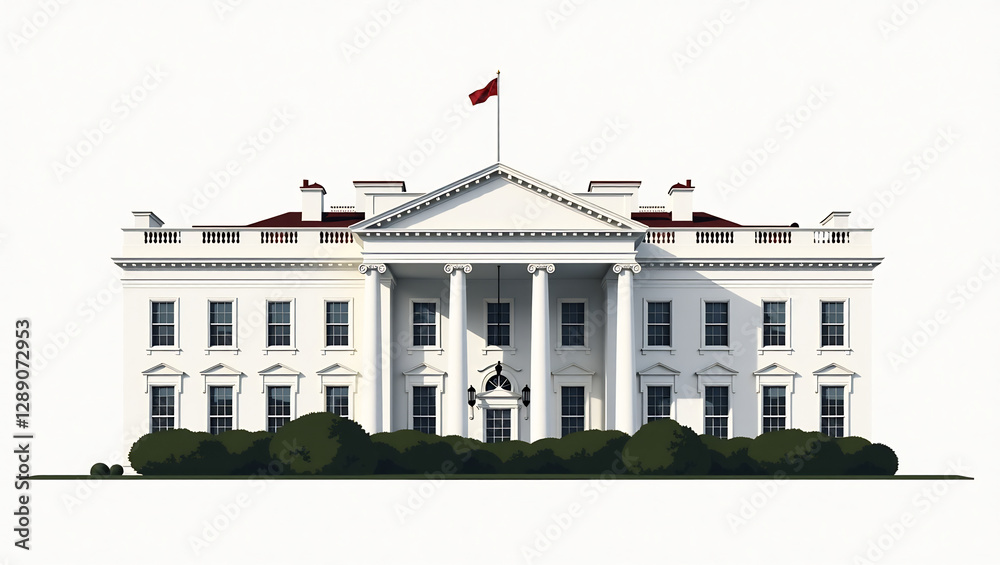 Obraz premium White House Portico