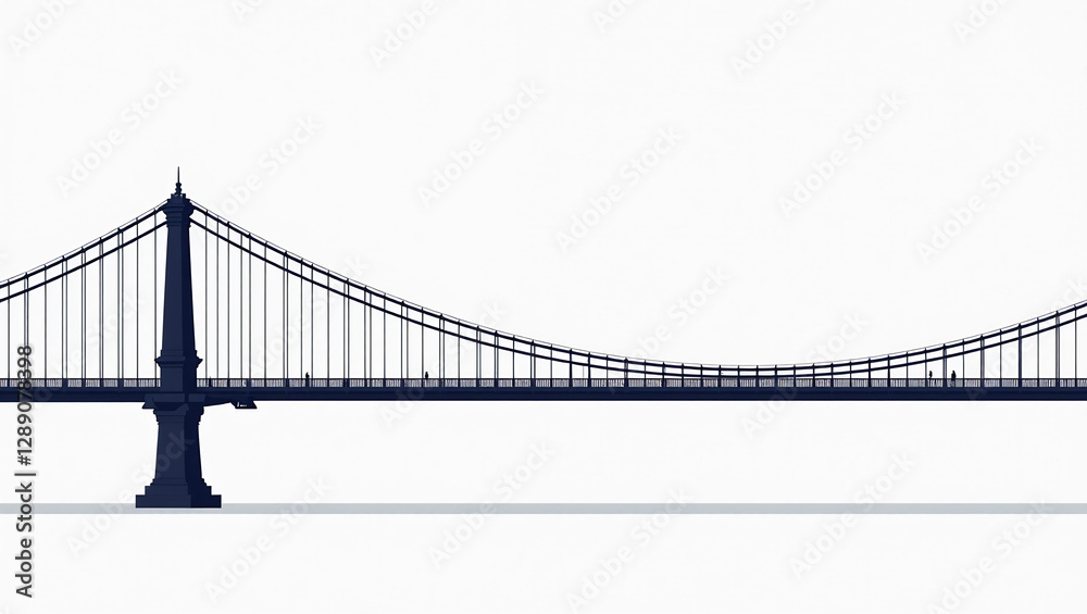 Fototapeta premium Manhattan Bridge Suspension Cables