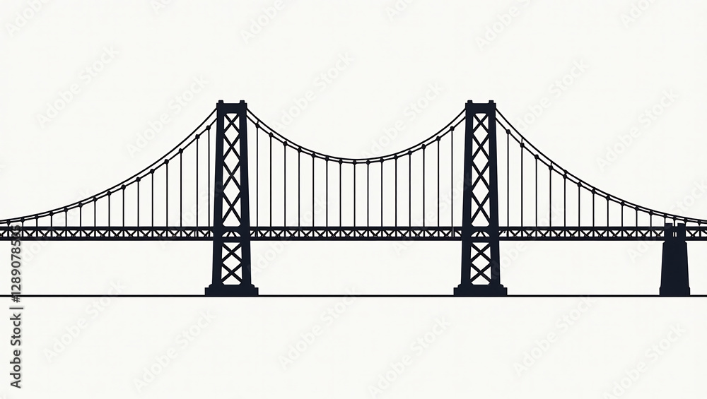 Fototapeta premium Williamsburg Bridge Lattice Towers