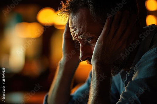 A person sitting in front of a laptop, working or browsing