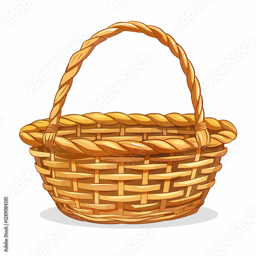 empty wicker basket