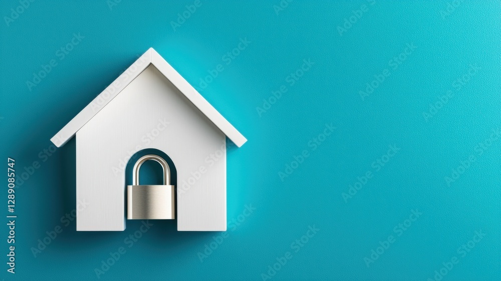 Home security measures protecting your property with locks modern design minimalist style indoor safety concept Home security measures protecting your property with locks modern design minimalist style indoor safety concept