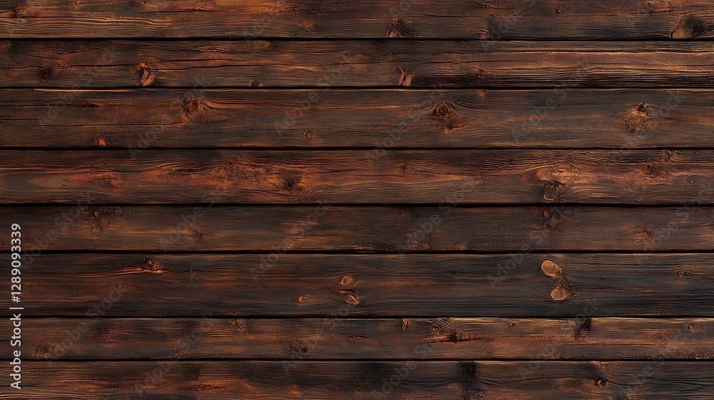 Obraz premium Dark wooden texture, rustic charm, 3D patterns, vintage wall design