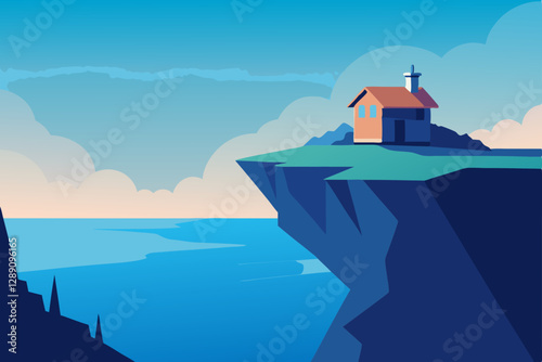 lighthouse on the island of crete