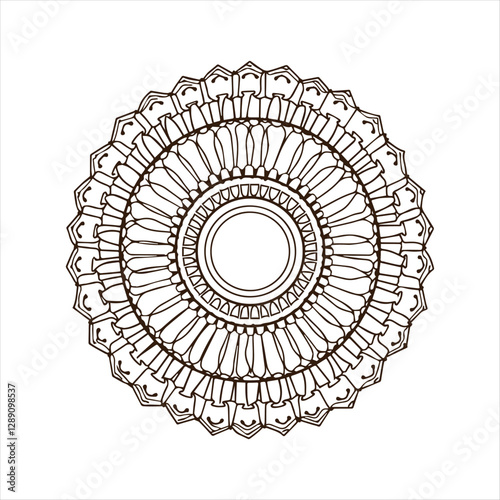 Creative Outline Mandala design on a white background