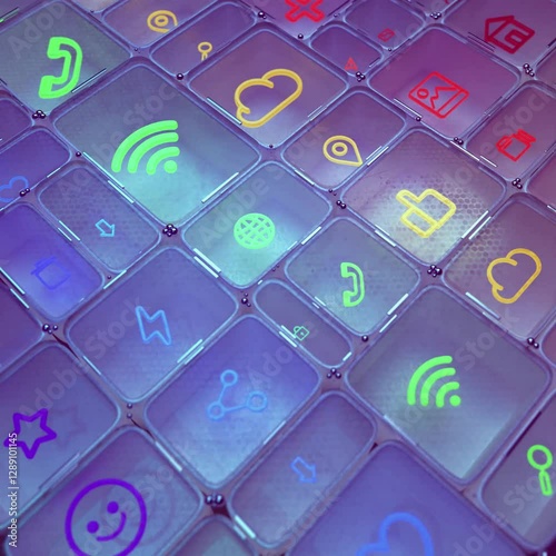 Icons of Technology A Futuristic Digital World