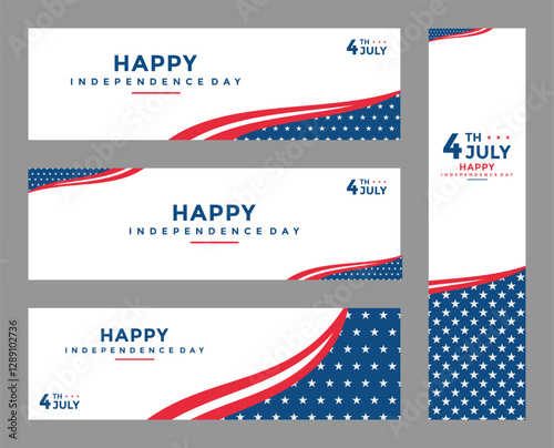 independence day banner design template