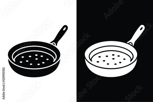 Frittata icon vector on White Background ,Vector Art Illustration on white background.