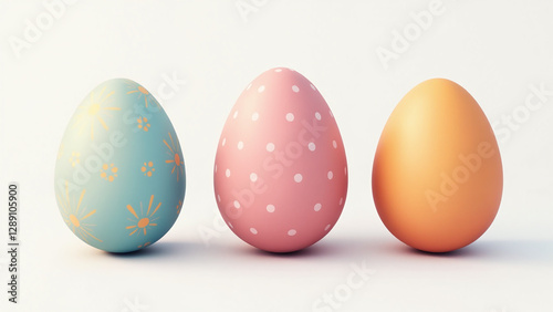 simple colored easter egg designs make beautiful minimalist art piece decorating photo