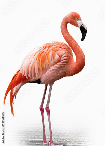 Generated image of a flamingo