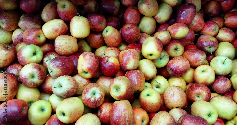 Brazilian apples on the grocery store. Brazilian apples on the grocery store.