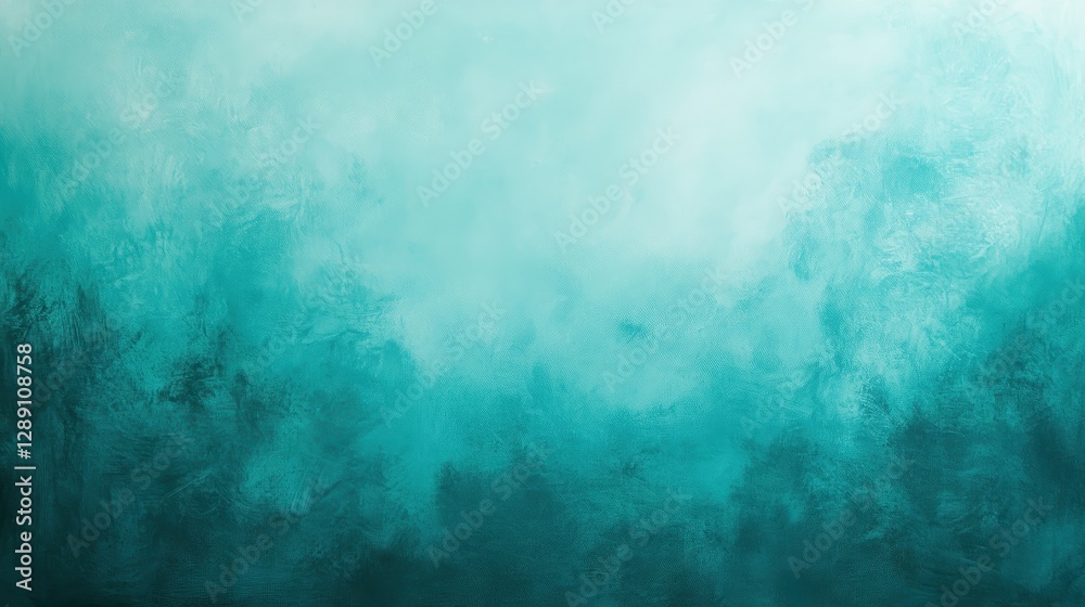Obraz premium A serene gradient backdrop in soothing teal hues, creating a calming atmosphere perfect for design projects.