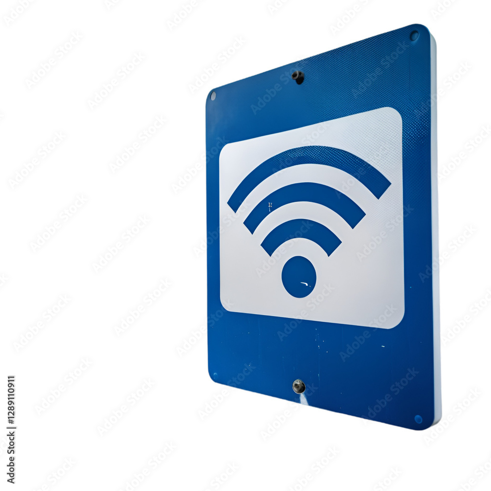 Blue wifi icon isolated on transparent background Blue wifi icon isolated on transparent background